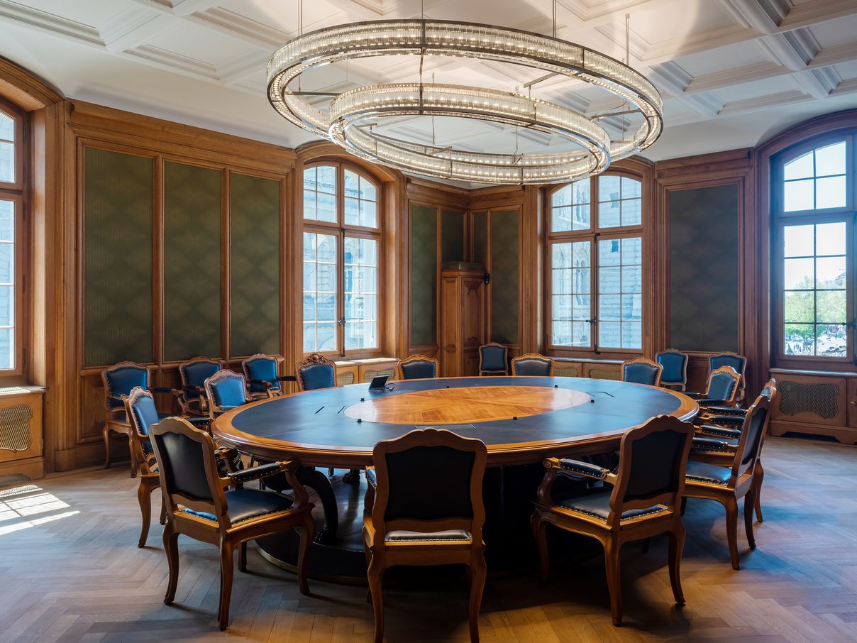 Der «Salon bleu», eines der Sitzungszimmer am Berner Sitz